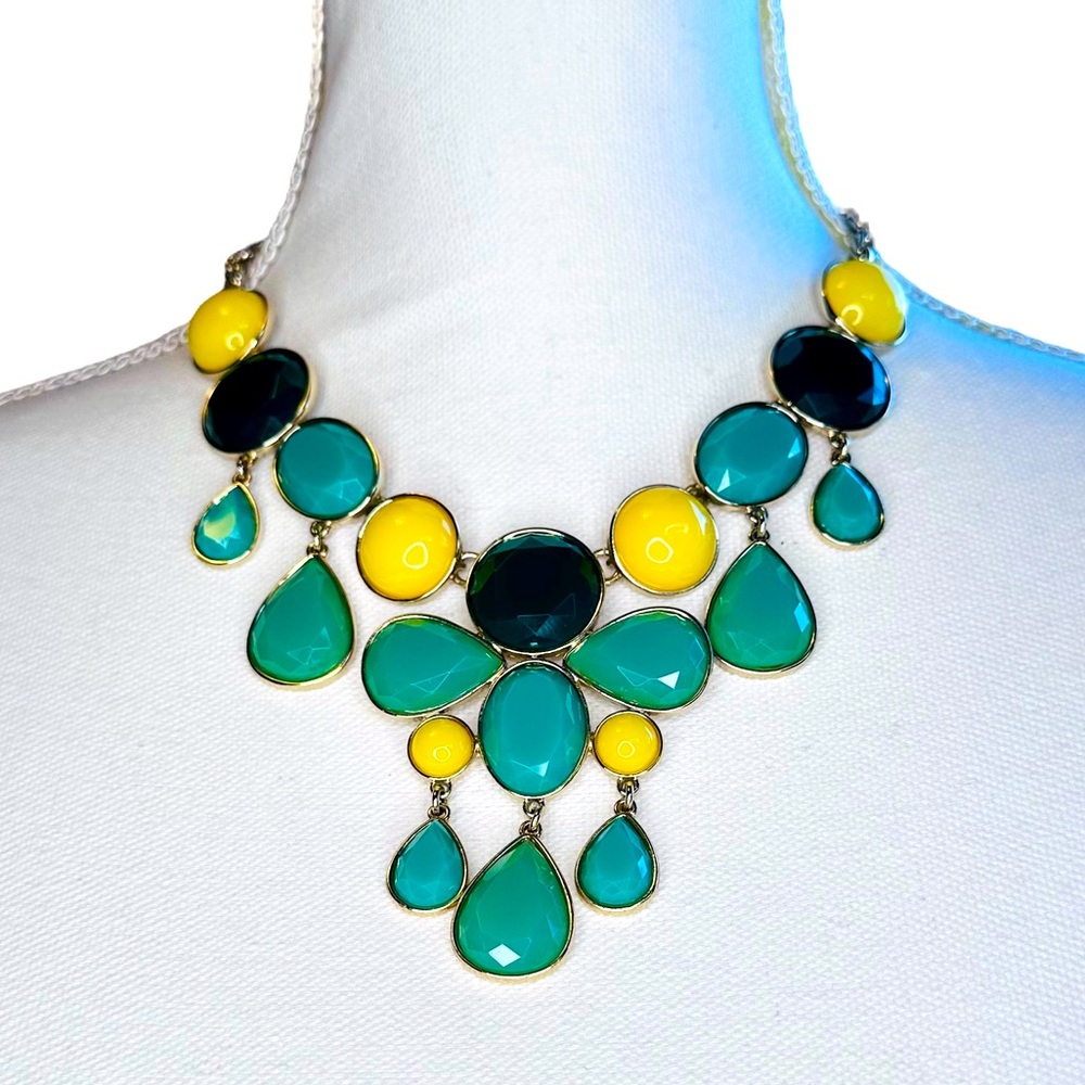 Banana Republic - Green & Yellow Statement Necklace